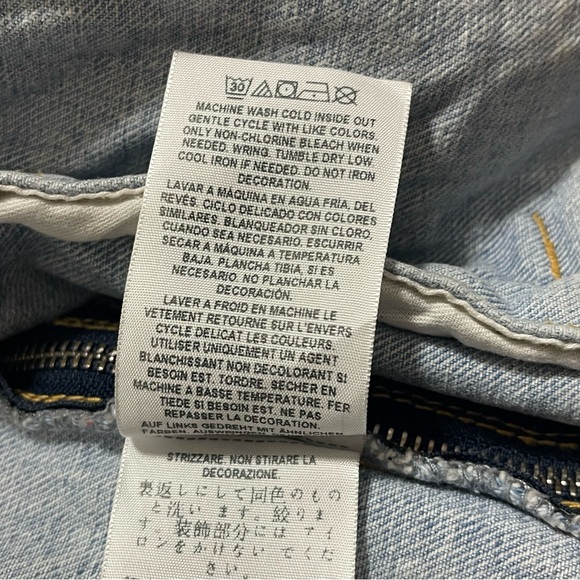 Guess Men's Graffiti Oversized Jean Jacket Size Small - Picture 12 of 14